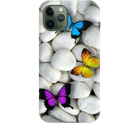 Cover Apple iPhone 11 pro max BUTTERFLY Trasparent Border