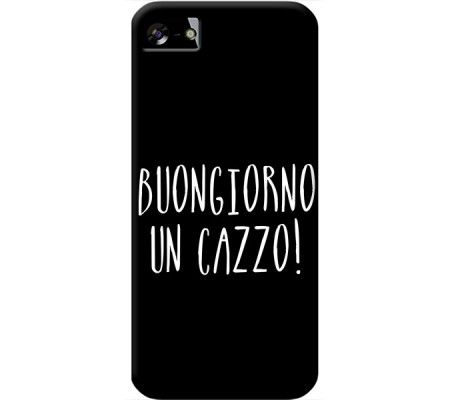 Cover Apple iPhone 5 BUONGIORNO UN CAZZO Black Border
