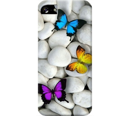 Cover Apple iPhone 5 BUTTERFLY Black Border