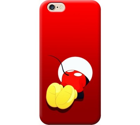 Cover Apple iPhone 6 BACK TOPOLINO MIKEY MOUSE Black Border