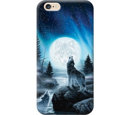Cover Apple iPhone 6 WOLF Black Border