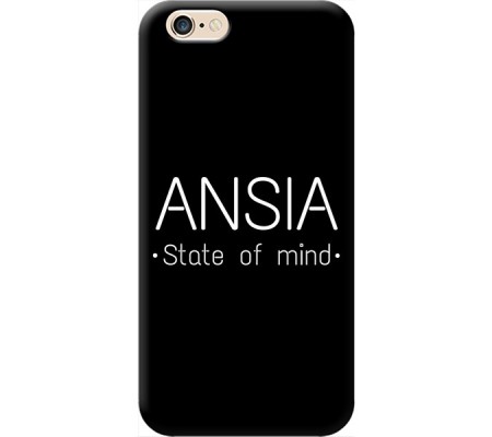 Cover Apple iPhone 6 plus ANSIA STATE OF MIND Black Border