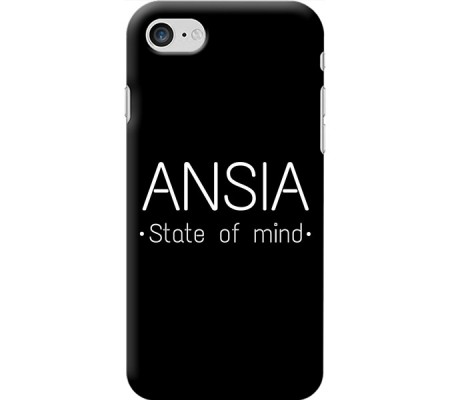 Cover Apple iPhone 7 ANSIA STATE OF MIND Black Border