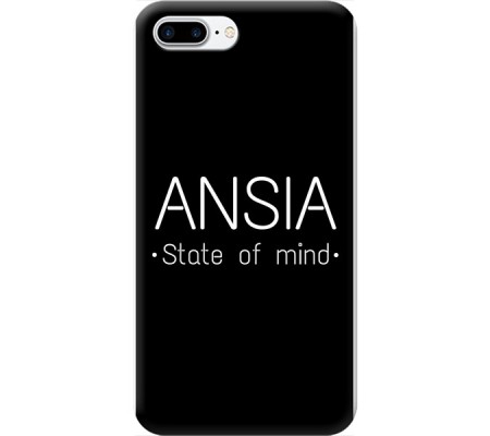 Cover Apple iPhone 7 plus ANSIA STATE OF MIND Black Border