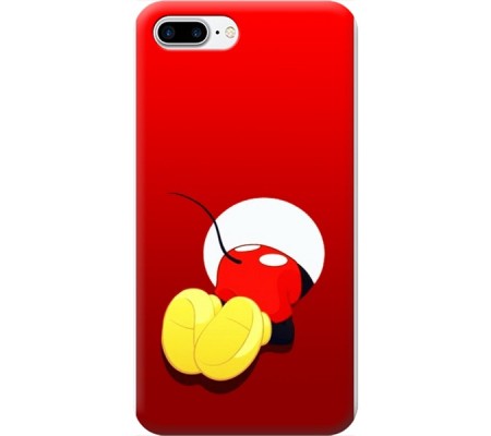 Cover Apple iPhone 7 plus BACK TOPOLINO MIKEY MOUSE Trasparent Border