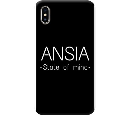Cover Apple iPhone X ANSIA STATE OF MIND Black Border