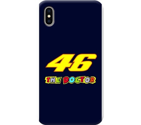 Cover Apple iPhone X VALENTINO ROSSI THE DOCTOR 46 Black Border