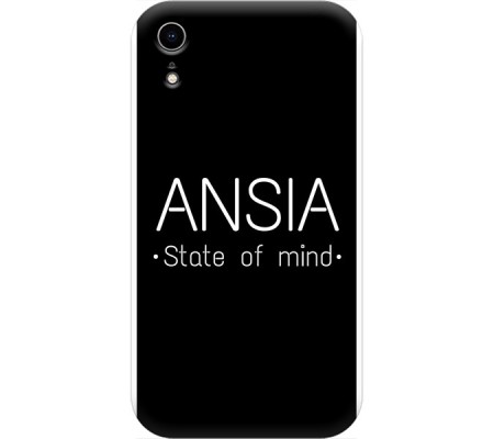 Cover Apple iPhone XR ANSIA STATE OF MIND Black Border
