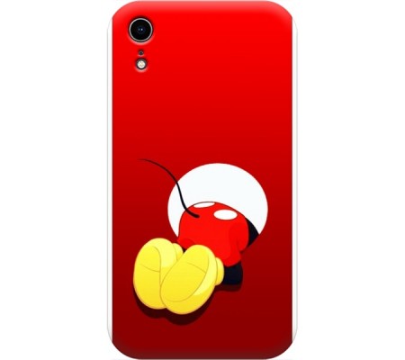 Cover Apple iPhone XR BACK TOPOLINO MIKEY MOUSE Trasparent Border