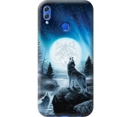 Cover Honor View 10 Lite WOLF Black Border