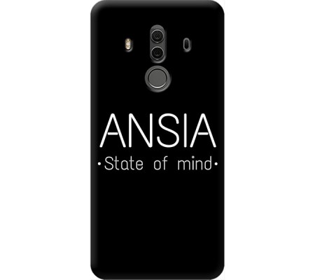 Cover Huawei Mate 10 Pro ANSIA STATE OF MIND Black Border