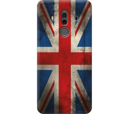 Cover Huawei Mate 10 Pro BANDIERA INLGESE Trasparent Border