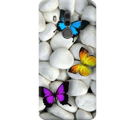 Cover Huawei Mate 10 Pro BUTTERFLY Trasparent Border