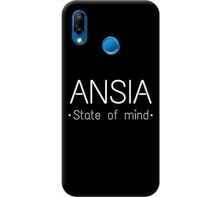 Cover Huawei P20 LITE ANSIA STATE OF MIND Black Border
