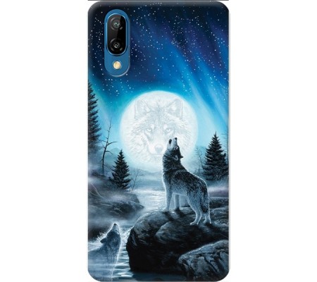 Cover Huawei P20 WOLF Black Border