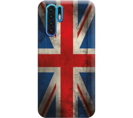 Cover Huawei P30 PRO BANDIERA INLGESE Trasparent Border