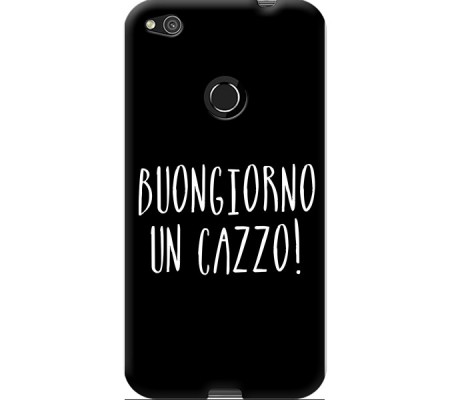 Cover Huawei P8 LITE 2017 BUONGIORNO UN CAZZO Black Border