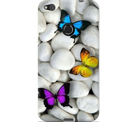 Cover Huawei P8 LITE 2017 BUTTERFLY Trasparent Border