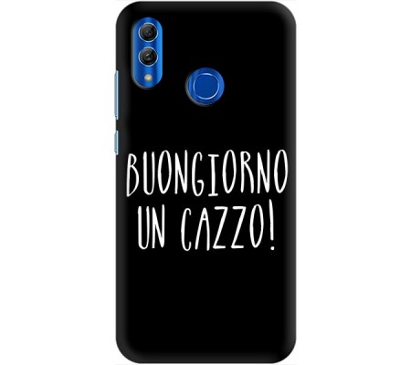 Cover Huawei PSMART 2019 BUONGIORNO UN CAZZO Black Border