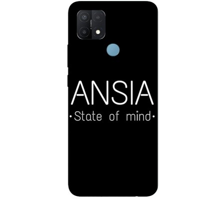 Cover Oppo A15 ANSIA STATE OF MIND Trasparent Border