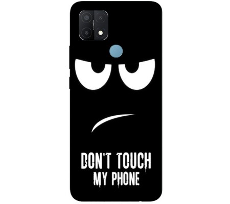 Cover Oppo A15 DONT TOUCH MY PHONE Black Border