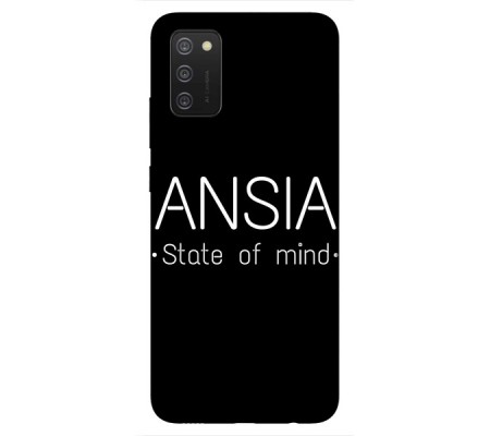 Cover Samsung A02S ANSIA STATE OF MIND Trasparent Border
