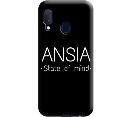Cover Samsung A20E ANSIA STATE OF MIND Black Border