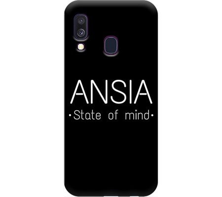 Cover Samsung A40 ANSIA STATE OF MIND Black Border