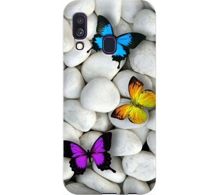 Cover Samsung A40 BUTTERFLY Trasparent Border