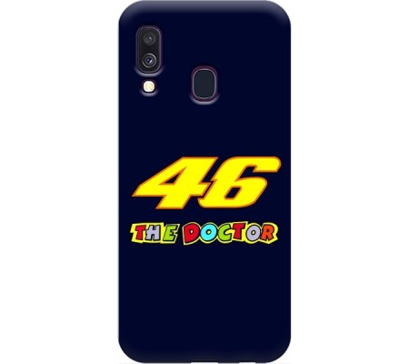 Cover Samsung A40 VALENTINO ROSSI THE DOCTOR 46 Trasparent Border