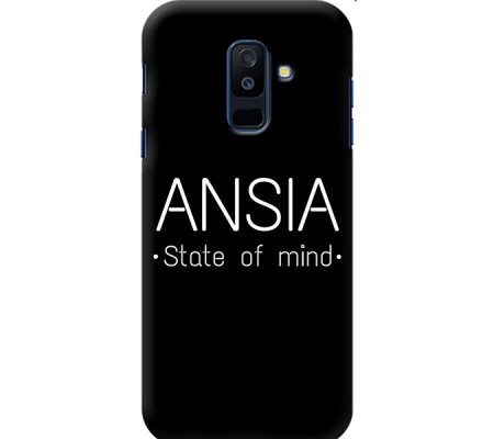 Cover Samsung A6 2018 ANSIA STATE OF MIND Trasparent Border