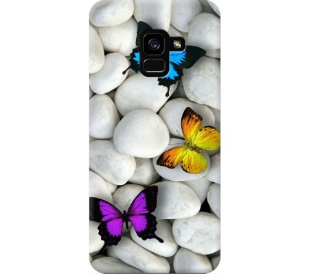 Cover Samsung A8 2018 BUTTERFLY Black Border