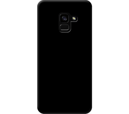 Cover Samsung A8 2018 BLACK Trasparent Border
