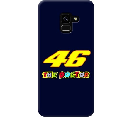 Cover Samsung A8 2018 VALENTINO ROSSI THE DOCTOR 46 Trasparent Border