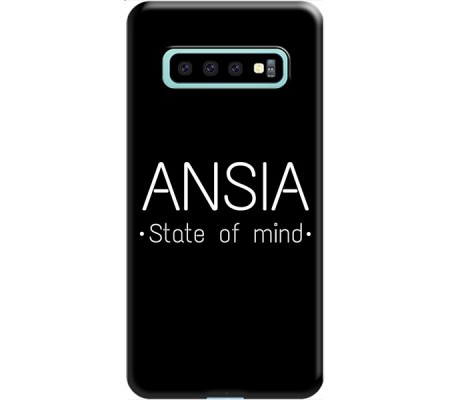 Cover Samsung Galaxy S10 Plus ANSIA STATE OF MIND Black Border