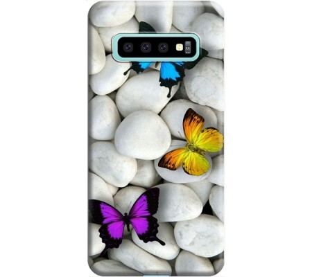 Cover Samsung Galaxy S10 Plus BUTTERFLY Trasparent Border