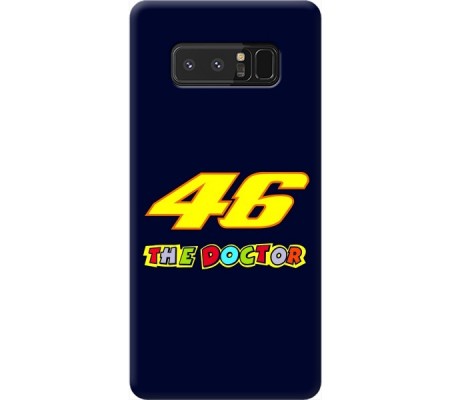 Cover Samsung NOTE 8 VALENTINO ROSSI THE DOCTOR 46 Trasparent Border