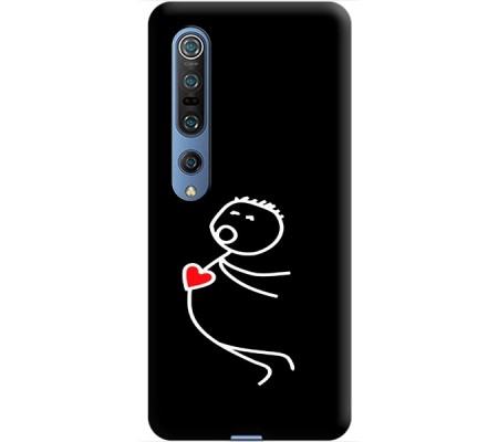 Cover Xiaomi Mi 10 COPPIA CALAMITA LUI Trasparent Border